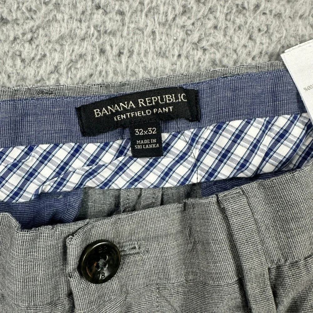Banana Republic Kentfield Pant‎ Mens 32x32 (Fits 32x30) Gray Chino Straight